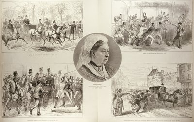 Illustrations of Attacks on Queen Victoria, from 